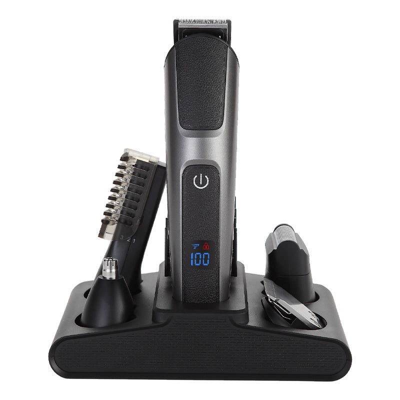 Men's Multifunctional Hair Clipper Digital Display Whole Body Wash